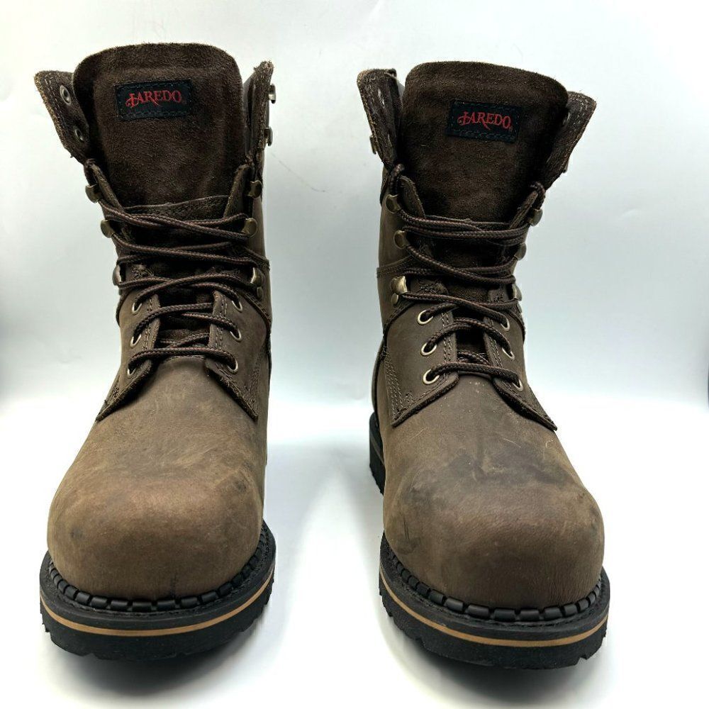 Laredo Chain-Steel Toe Safety Work Boots - Picture 2 of 14